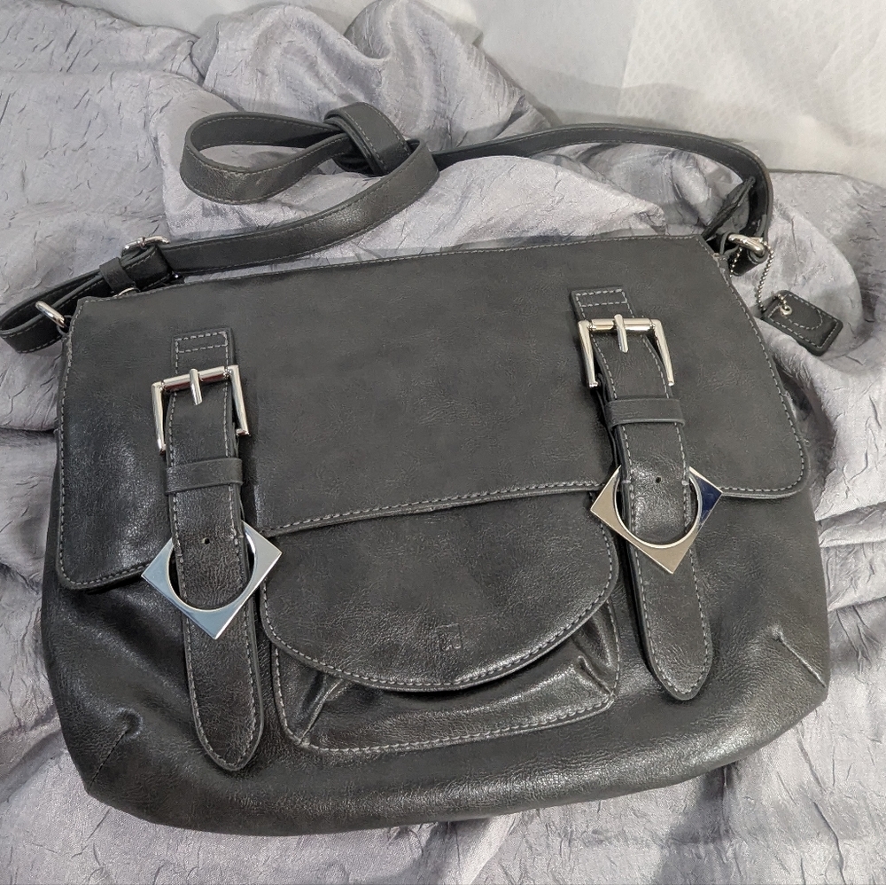 Liz Claiborne Shoulder Bag Satchel, Grey